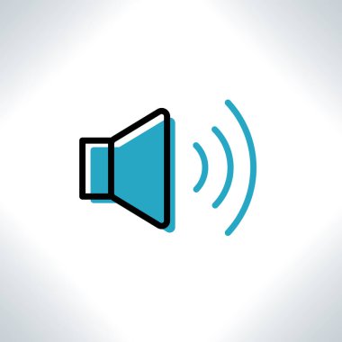 Ses vektörü simgesi, müzik hacmi sembolü.