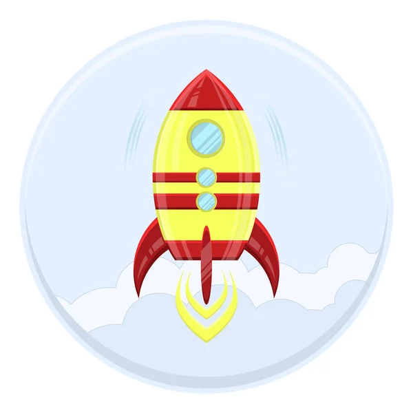 Space Rocket Icon Vector Logo – Stock-vektor