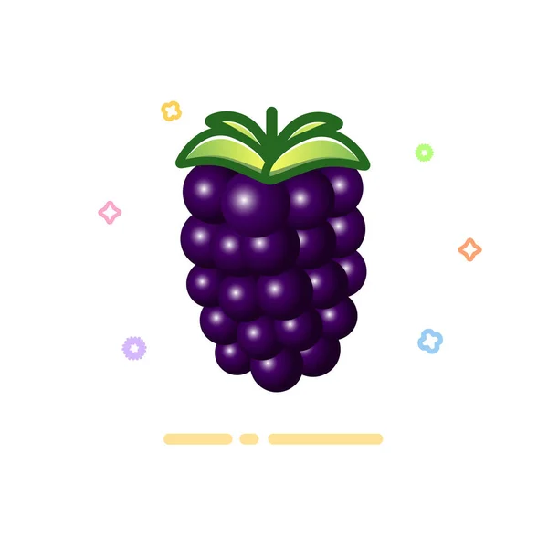 Blackberry Icon Vector Illustration — Stock Vector