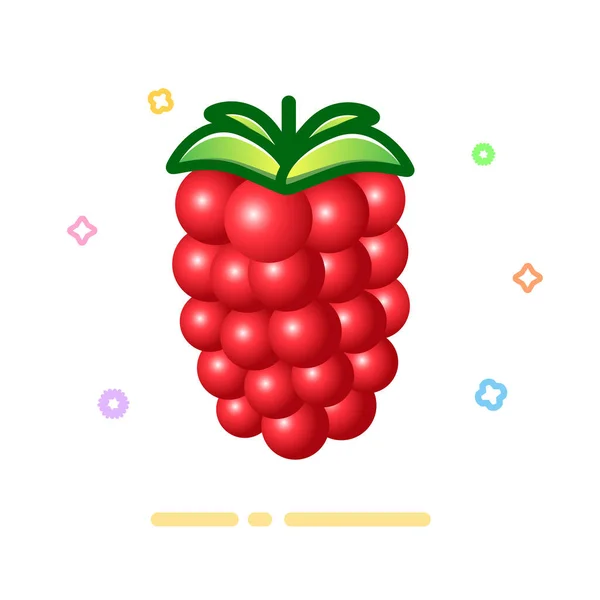 Raspberry Icon Logo Vector Illustration — 图库矢量图片