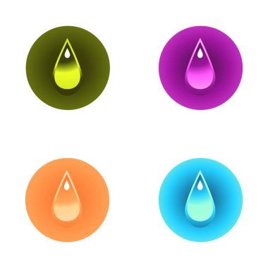 Çok renkli damlalardan yapılmış. Vektör illüstrasyonu.