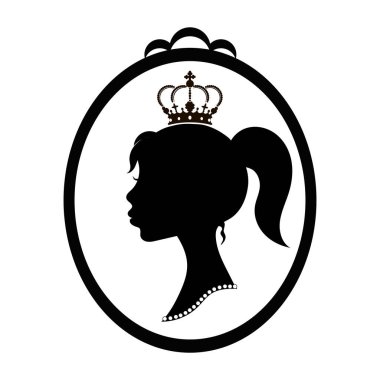 Güzel kızın profili, vektör logosu tasarım şablonu. Güzellik salonu, masaj, kozmetik ve kaplıca için soyut tasarım konsepti.