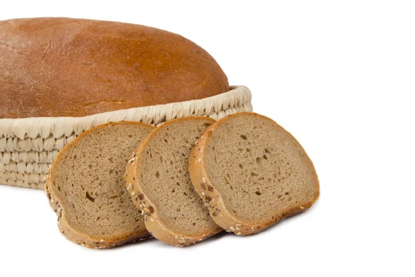 Brot isoliert — Stockfoto