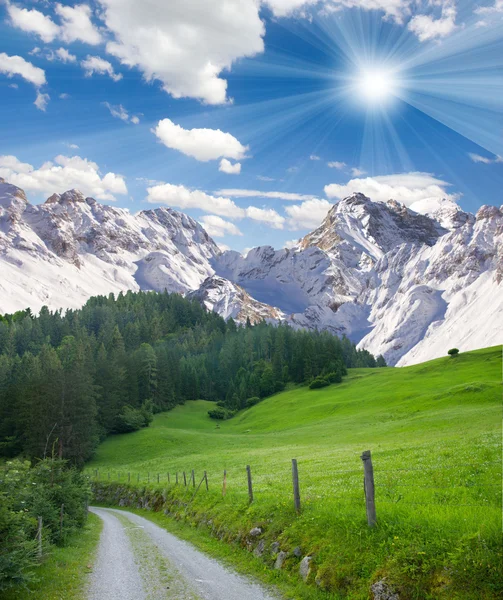 Mountainous countryside — Stock Photo, Image