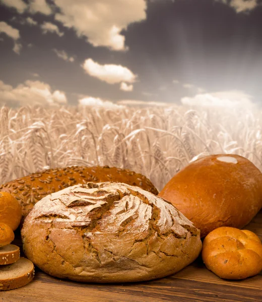 Bread and buns — Stock Photo, Image