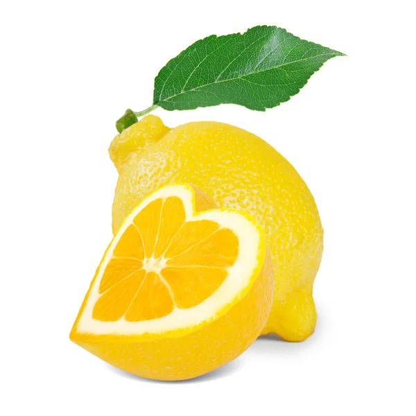 Lemon heart — Stock Photo, Image