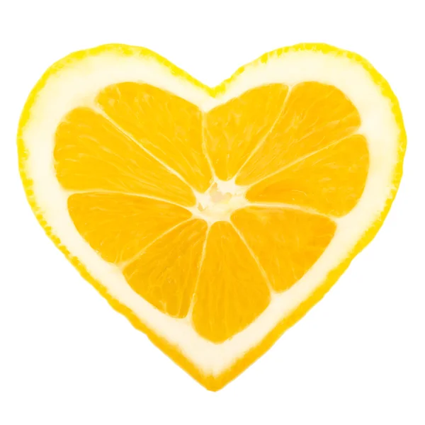 Lemon heart — Stock Photo, Image