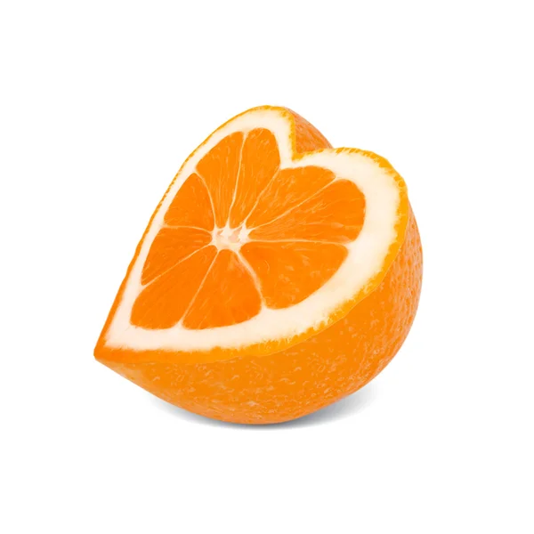 Orange heart — Stock Photo, Image