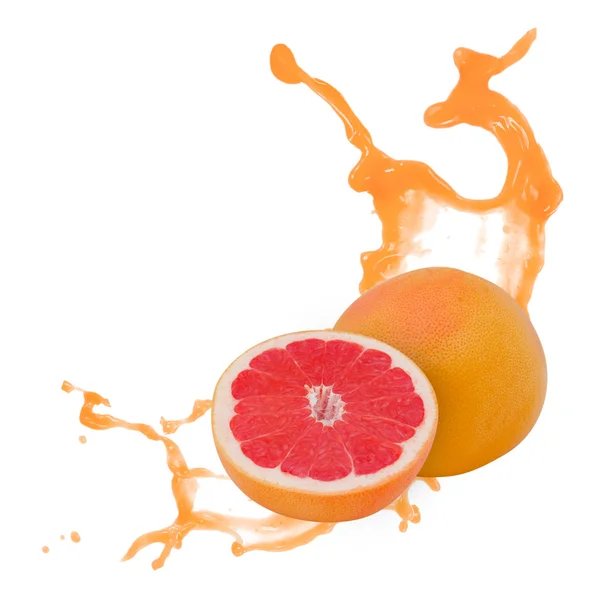 グレープ フルーツのスプラッシュ — ストック写真