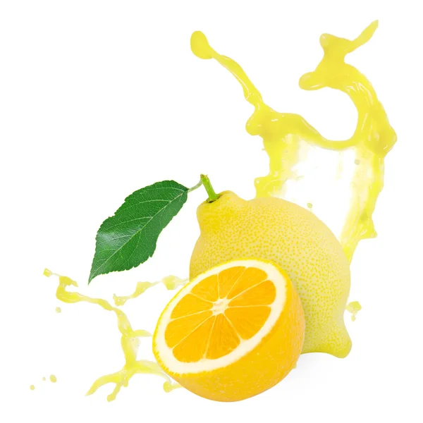 Limon sıçraması — Stok fotoğraf