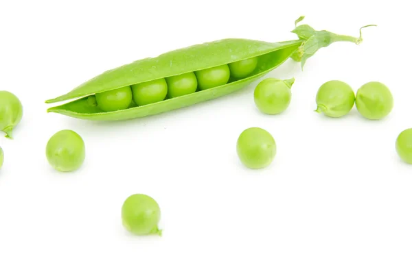Pea pod isolated — Stock Photo, Image