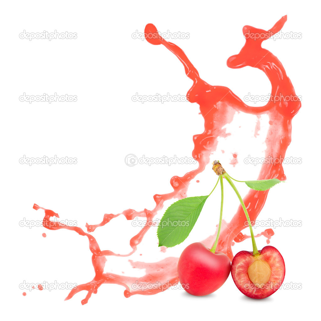 Cherry splash Stock Photo by ©lindavostrovska 50204505