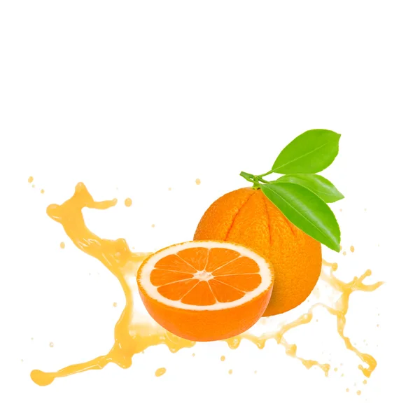 Splash Oranye — Stok Foto