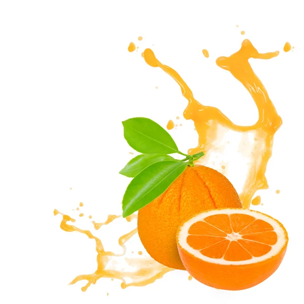 Orange splash — Stock Photo, Image