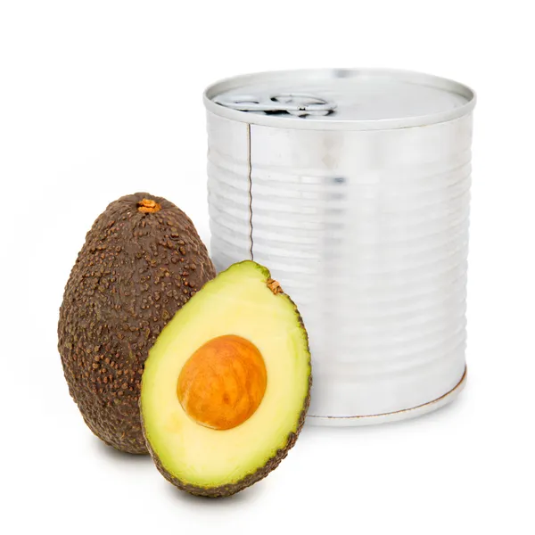 Avocado can — Stock Photo, Image