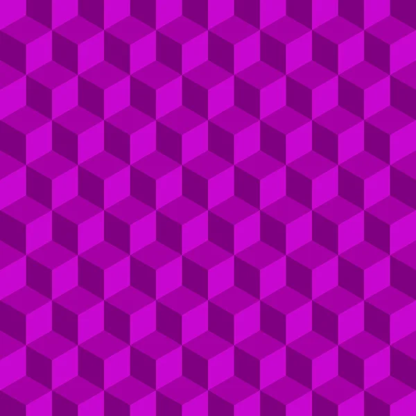 Violett Geometriskt Kuber Mönster Abstrakt Bakgrund — Stock vektor