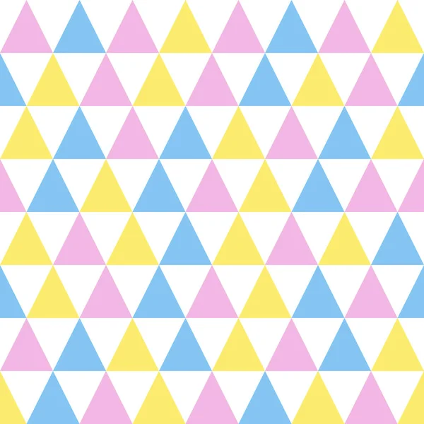 White Background Colorful Triangle Vector Illustration — Stock vektor