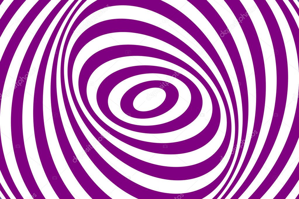 Violet abstract striped background. Optical art. Vector.