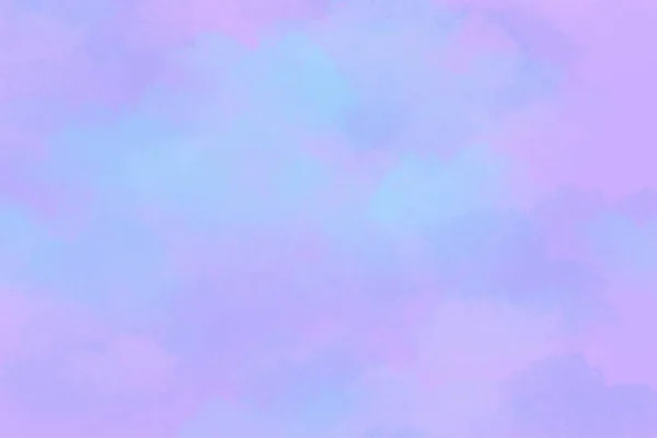 Abstrato Moderno Rosa Roxo Fundo Azul Céu Aquarela Nuvens — Fotografia de Stock