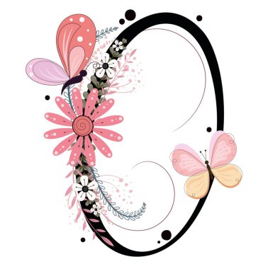 0 numara (ZERO) doğum günü kutlaması. Çiçekli, tereyağlı ve yapraklı. Görüntü