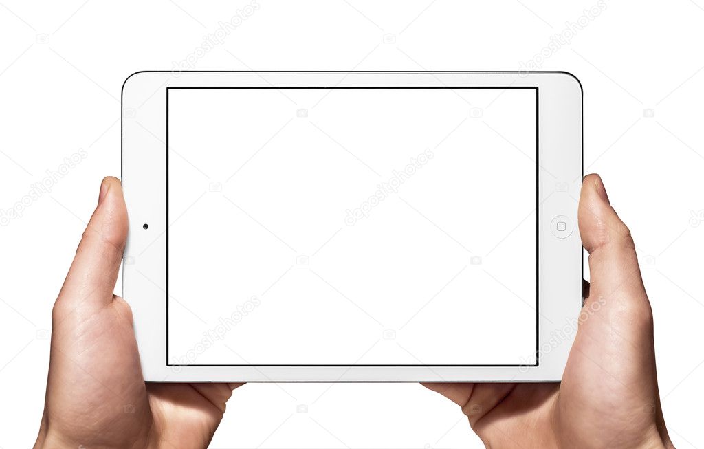 A new Ipad mini on hand – Stock Editorial Photo © guteksk7 #36575909