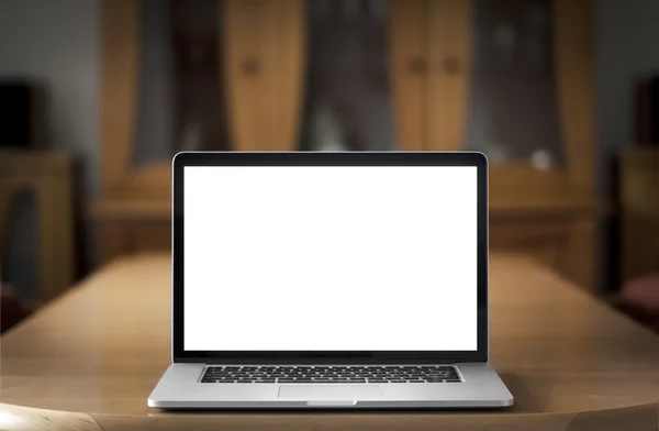 Laptop on the desk — Stock Photo, Image