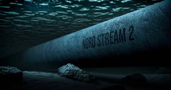 Nord Stream Underwater Gas Pipeline Baltic Sea Gas Transported Russia — Stock Photo, Image