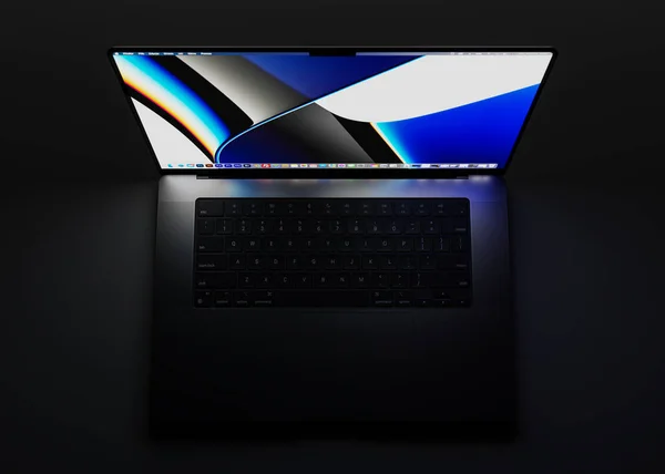 Cracow Poland May 2022 Rendering Brand New Macbook Pro Inch — Stockfoto