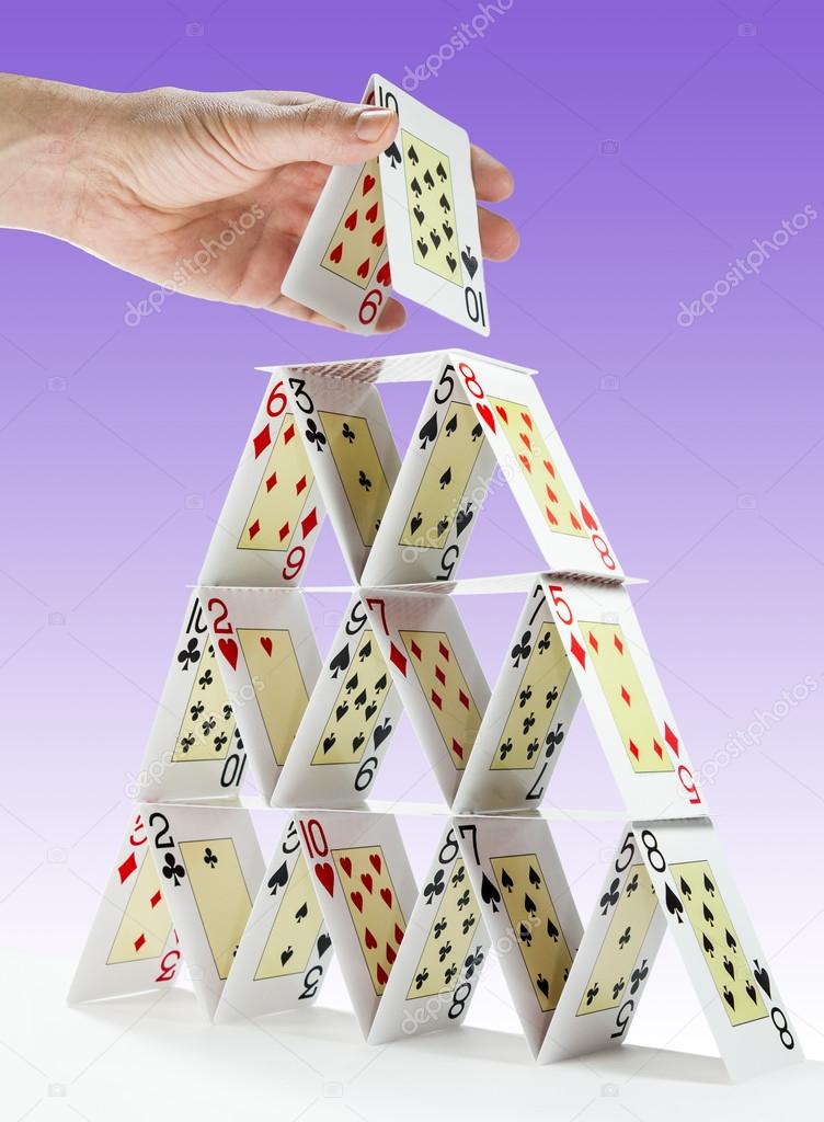 Completing a house of cards