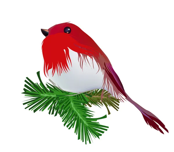 Oiseau de Noël — Image vectorielle