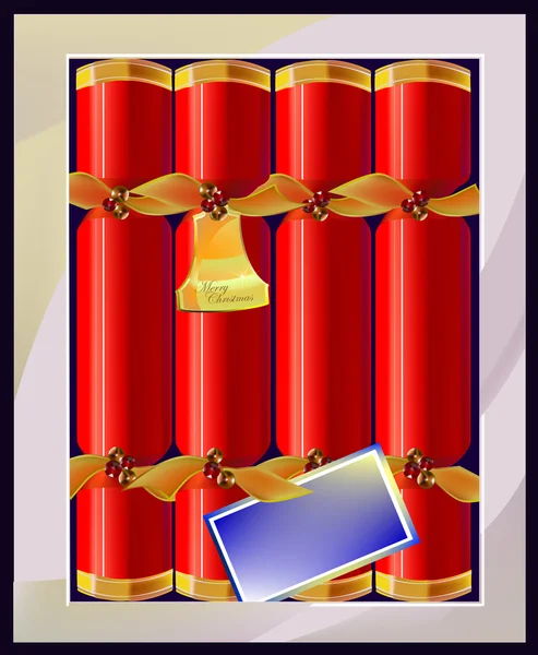 Christmas cracker — Stock Vector