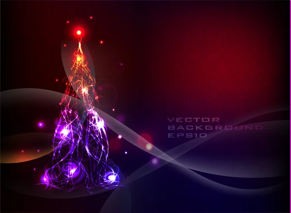 Arbre de Noël fond — Image vectorielle