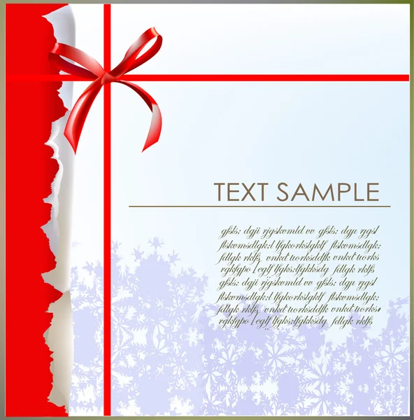 Christmas background Ripped paper effect — Stock Vector