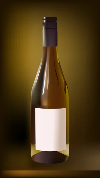 Realistyczne butelkę wina wino zbiory — Wektor stockowy
