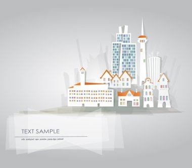 etiket, kağıt şehir