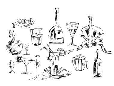 menü tasarımı için doodle