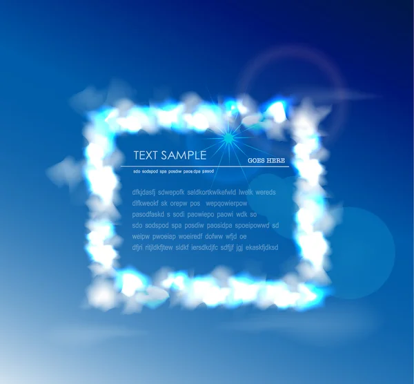 Cloud Collection Frame — Stockvektor