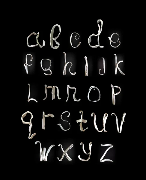 Пластилиновый алфавит — стоковый вектор