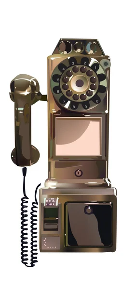 Telefon retro wektor — Wektor stockowy