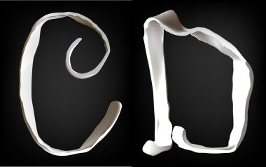 hamuru alfabe ve numaralar koleksiyonunun parçası