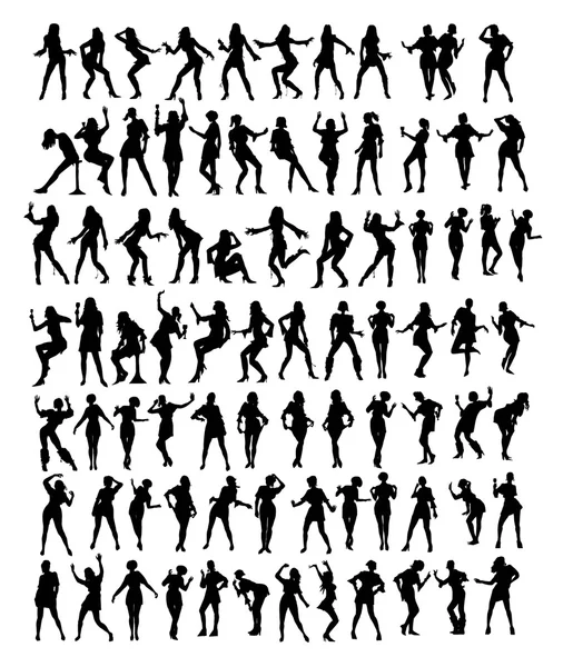 Танцюючих дівчаток — стоковий вектор