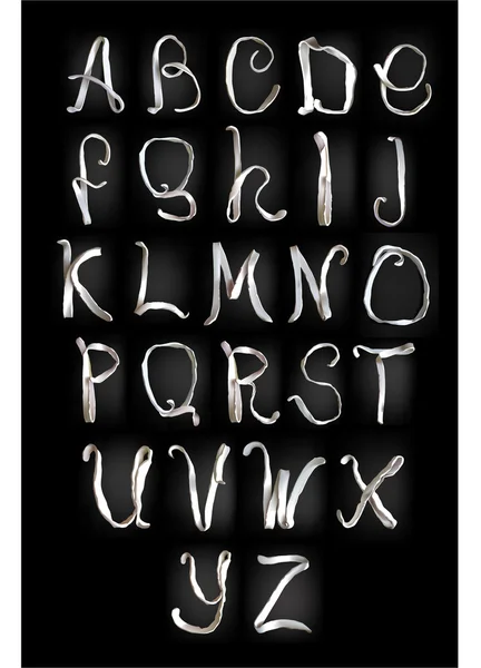 Hamuru alfabe ve numaralar koleksiyonunun parçası — Stok Vektör