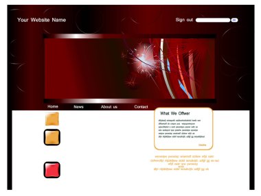 soyut web sayfası şablonu
