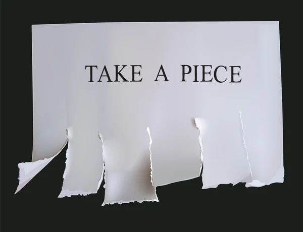 Collection papier déchiré Bulle, cadre, lignes, honte pour le texte — Image vectorielle