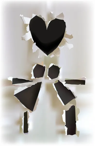 aşık yırtık kağıt toplama çift, flört