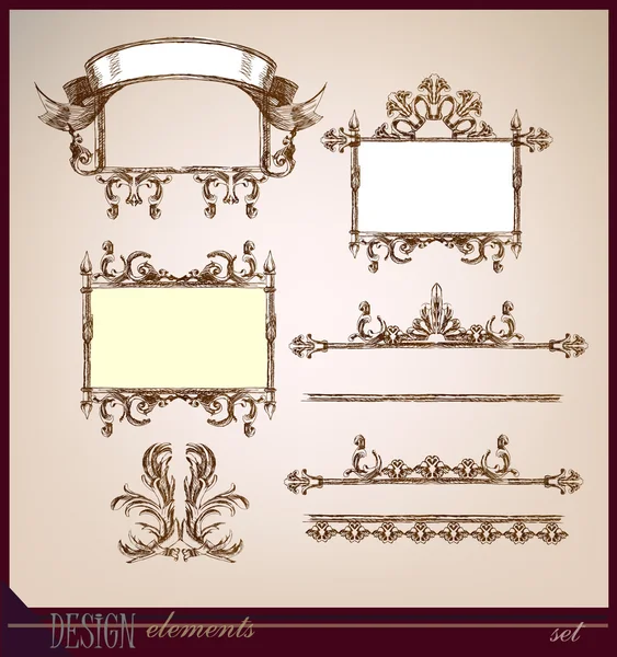 Collection of design elements — Stock Vector