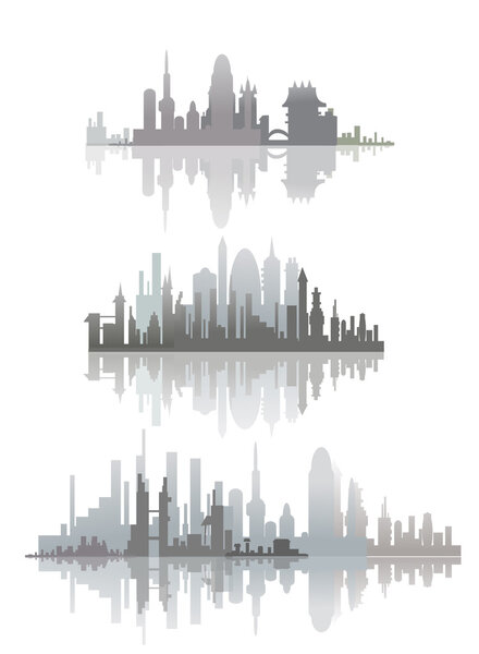 City silhouettes