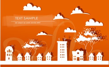 şirin soyut şehir arka plan