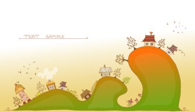 şirin soyut şehir arka plan