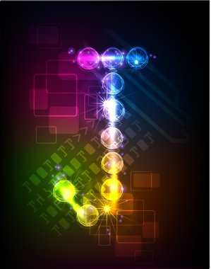 Neon koleksiyonu alfabesi